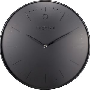 NeXtime NE-3235ZW Wandklok Glamour Ø40 Metaal Zwart