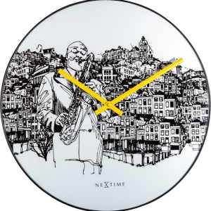 NeXtime NE-8192 Wandklok Sax City Ø 40 Cm