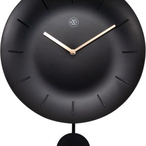 NeXtime NX-7339ZW Wandklok NXt Bowl Ø 30 Cm Zwart