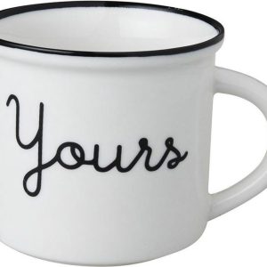 Dutch Rose Zwart/Wit Beker Yours Wit