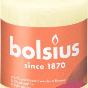 Bolsius Stompkaars Rustiek Butter Yellow 8 cm 7 cm