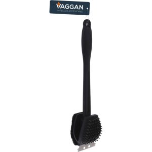 Vaggan 3in1 BBQ Borstel 38 cm Zwart