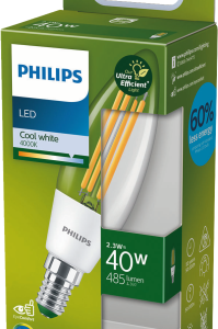 Philips LED CLA 40W B35 E14 4000K CL EELA SRT4 Verlichting