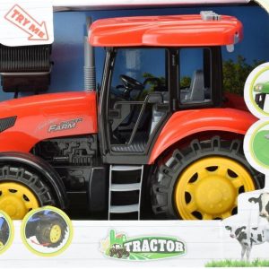 Toi-Toys Tractor Rood met Licht en Geluid