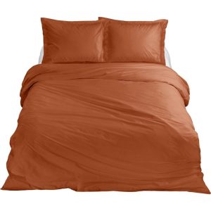 Ten Cate Katoen Satijnen Tweepersoons Dekbedovertrek Indian Spice 200x200/220 cm Terracotta