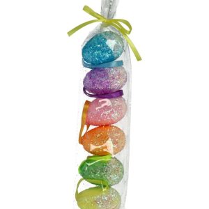 Paasei Hangdecoratie 6cm 6 Stuks
