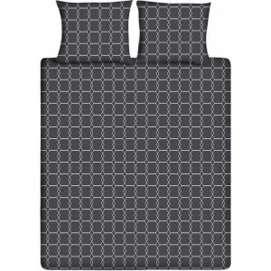 Ten Cate Katoenen Tweepersoons Dekbedovertrek 200x200/220 cm Antraciet