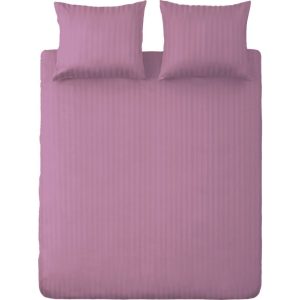 Ten Cate Katoen Satijnen Lits-Jumeaux Dekbedovertrek Streep 240x200/220 cm Lavendel