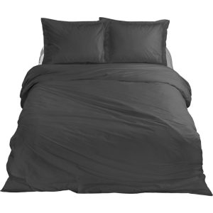 Ten Cate Katoen Satijnen Lits-Jumeaux Dekbedovertrek 240x200/220 cm Antraciet