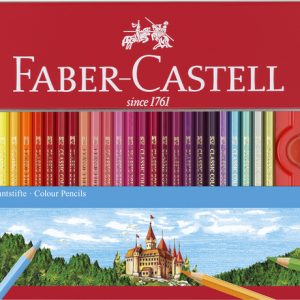 Faber Castell FC-115894 Kleurpotlood Faber-Castell Castle Zeskantig Metalen Etui 60 Stuks Met Accessoires