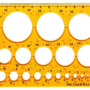 Aristo AR-5031 Cirkelsjabloon 1-36 Mm 25 Cirkels
