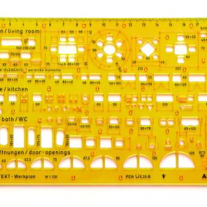 Aristo AR-5061 Architect-combisjabloon 1 : 100
