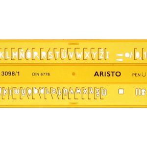 Aristo AR-5301/3 Lettersjabloon 3,5mm H-profiel Schriftvorm B Recht