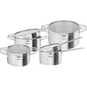 Tefal H852S8 Nordica Pannenset 4-delig RVS/Glas
