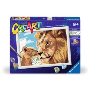 Ravensburger CreArt Schilderen op Nummer Leeuw met Baby