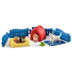 Schleich Puppyverblijf met Puppy's en Accessoires