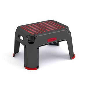 Curver Opstapje 43x36x24 cm Zwart/Rood