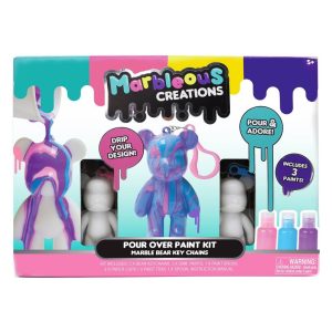 Pouring Marble Beer Sleutelhangers Set