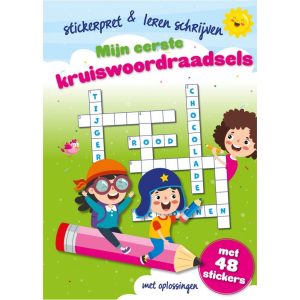 Kruiswoordpuzzelboek Kinderen 6-10 Jaar