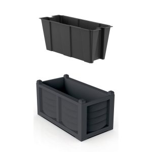 Bama Kit Arredo Plantenbak 80x42.5x42 cm Antraciet