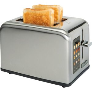 Bourgini Digitale Broodrooster RVS