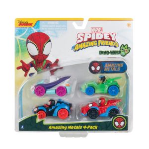 Marvel Spidey Die Cast Voertuigen 4 Stuks