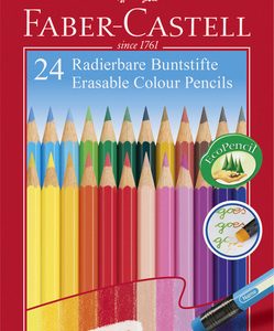 Faber Castell FC-116625 Kleurpotloden Faber-Castell Etui 24 Stuks Uitwisbaar