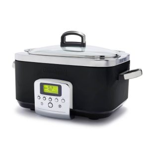GreenPan Elite Slowcooker 6L Zwart/Zilver