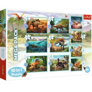 Trefl Puzzel 10in1 Mega Pack Dinosaurs 20-48 Stukjes
