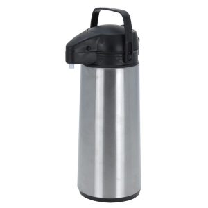 Thermoskan met Pomp 1.8L RVS/Zwart