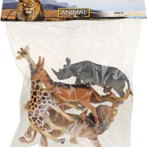 Animal World Wilde Dieren Deluxe 5stuks in Zak