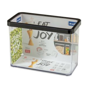Rotho LOFT Bewaardoos 20x10x14.2 cm 2.1L Zwart/Transparant