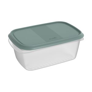Rotho ELEMENTS Koelkast Bewaardoos 11.2x7.8x13.2 cm 2L Mistletoe Groen/Transparant