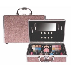 Casuelle Make-Up Koffer Roze/Glitter