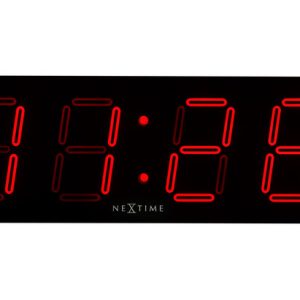 NeXtime NE-3059 Wandklok 51.5 X 18 X 4.5 Cm, Plastic, 'Big D'