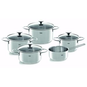 Fissler Copenhagen Pannenset 5-delig RVS/Glas