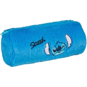 Disney Stitch Pluche Etui 21.5x7 cm Blauw