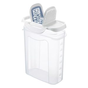 Rotho CLIC & LOCK Bewaar- en Strooidoos 1.5L Wit/Transparant
