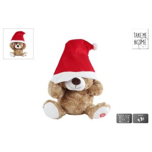 Take me Home Dansende Beer Knuffel + Kerstmuts + Muziek