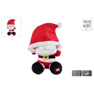 Take me Home Dansende Kerstman Knuffel + Kerstmuts + Muziek