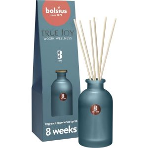 Bolsius True Joy Woody Wellness Geurstokjes 80 ml Blauw