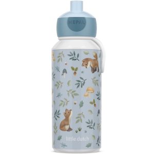 Mepal Pop-Up Drinkfles Little Dutch Forest Friends 400 ml Blauw