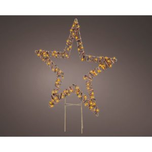 Decoratie Metalen LED Ster 1x48x54 cm