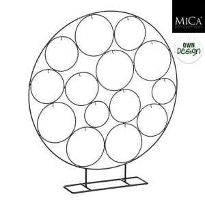 Mica Decorations Decoratie Cirkel 58x10x64 cm Zwart