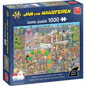 Jumbo Puzzel Jan Van Haasteren Nijmeegse 4-Daagse 100 Jaar 1000 Stukjes + Poster