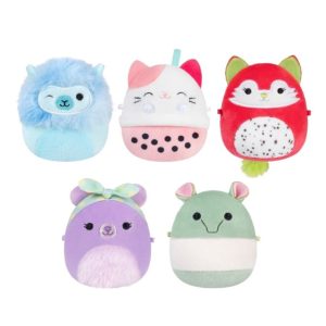 Squishmallows Micromallows Knuffels Silvy, Rozen, Aarin, Roxy, Gerald 6.5 cm