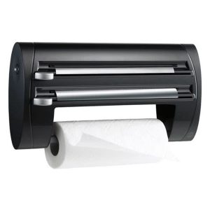 Emsa Superline Keukenrolhouder 3-delig Zwart