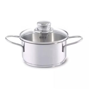 Fissler Snacky Kookpan + Deksel 12 cm RVS/Glas