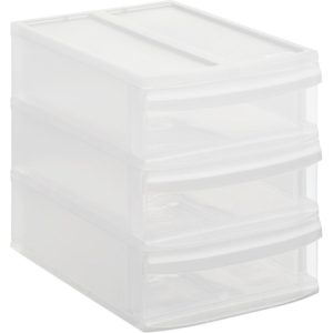 Rotho SYSTEMIX Design Ladekast met 3 Lades 26.5x19.2x23.3 cm Wit