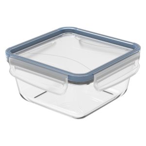 Rotho Clic & Lock Koelkast Bewaardoos 0.75L Horizon Blauw/Transparant/Glas